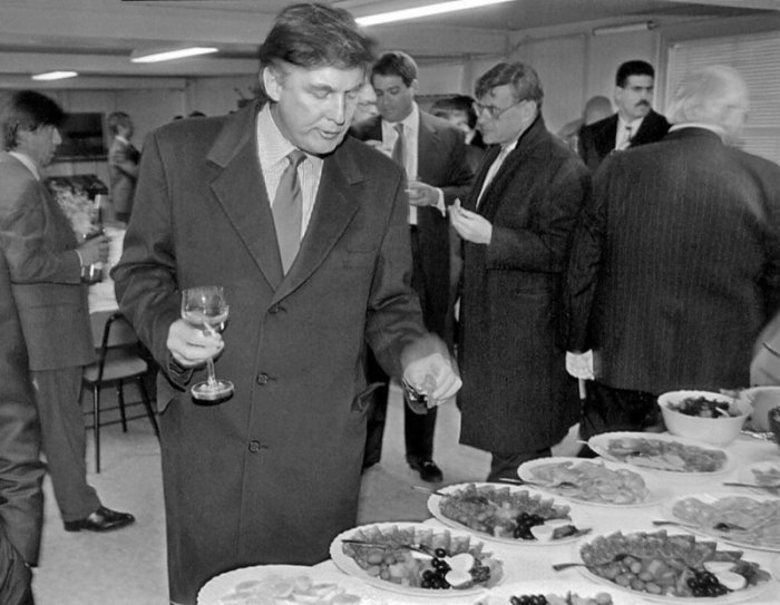 Дональд Трамп на приёме в Москве, 5 ноября 1996 года.