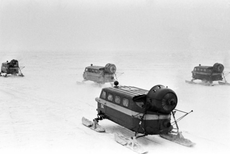 Снегоходы советской эпохи, 1983 год.